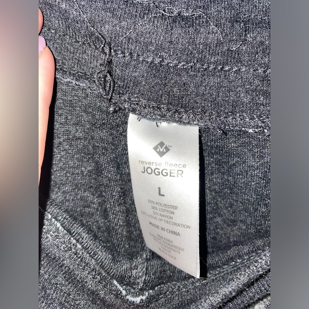 Women’s Large Reverse Fleece Joggers - Picture 2 of 3